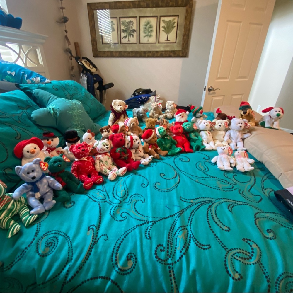 Ty Beanie Babies Rare Vintage with tags and only 2 don’t have tags like new Xmas